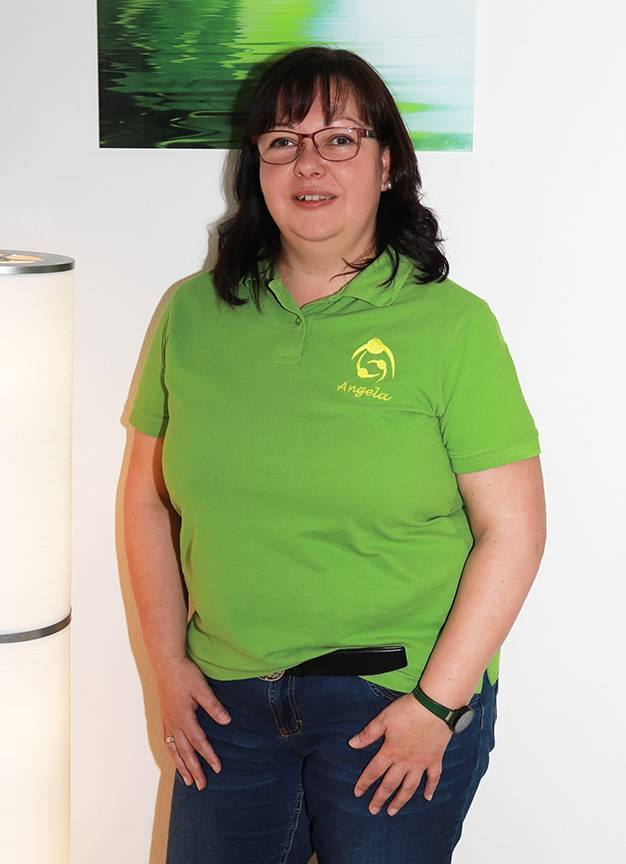 Bild von Angela Seidel in Praxiskleidung
